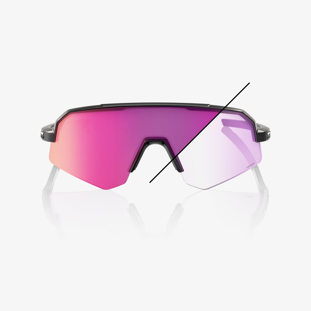 SLENDALE SL - Negro Brillante - Espejo Púrpura Fotocromático
