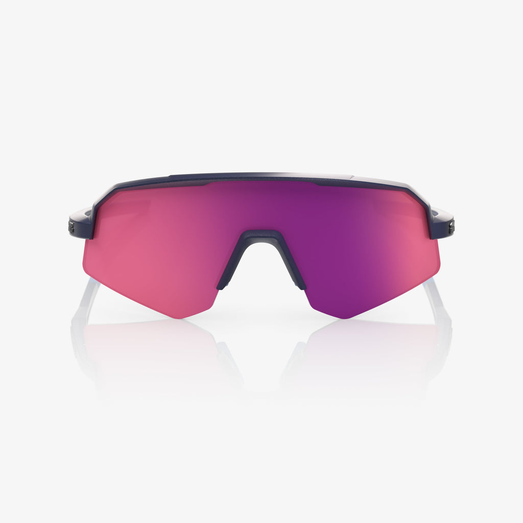 Lentes 100% Slendale SL Satin Storm Metallic con Lente Espejo Violeta