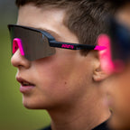 Lentes Slendale Youth Matte Black/Pink con Lente Espejada HiPER Blue