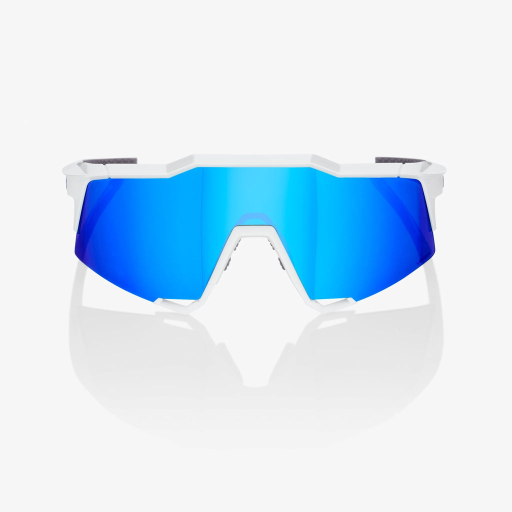 SPEEDCRAFT - Blanco Mate - Lente Espejo Multicapa HiPER Azul
