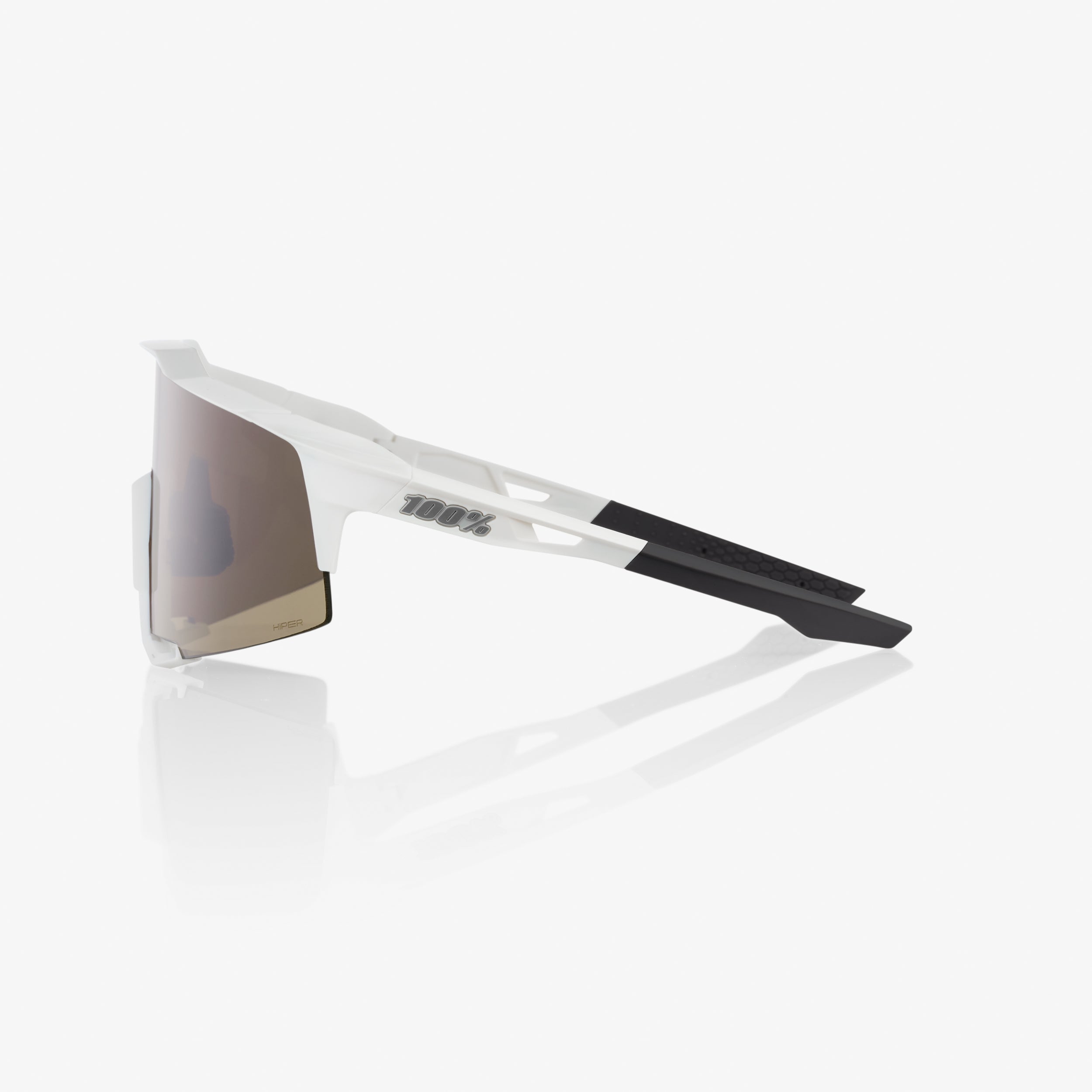 SPEEDCRAFT® - Blanco Mate - Lente Espejo Plateado HiPER®