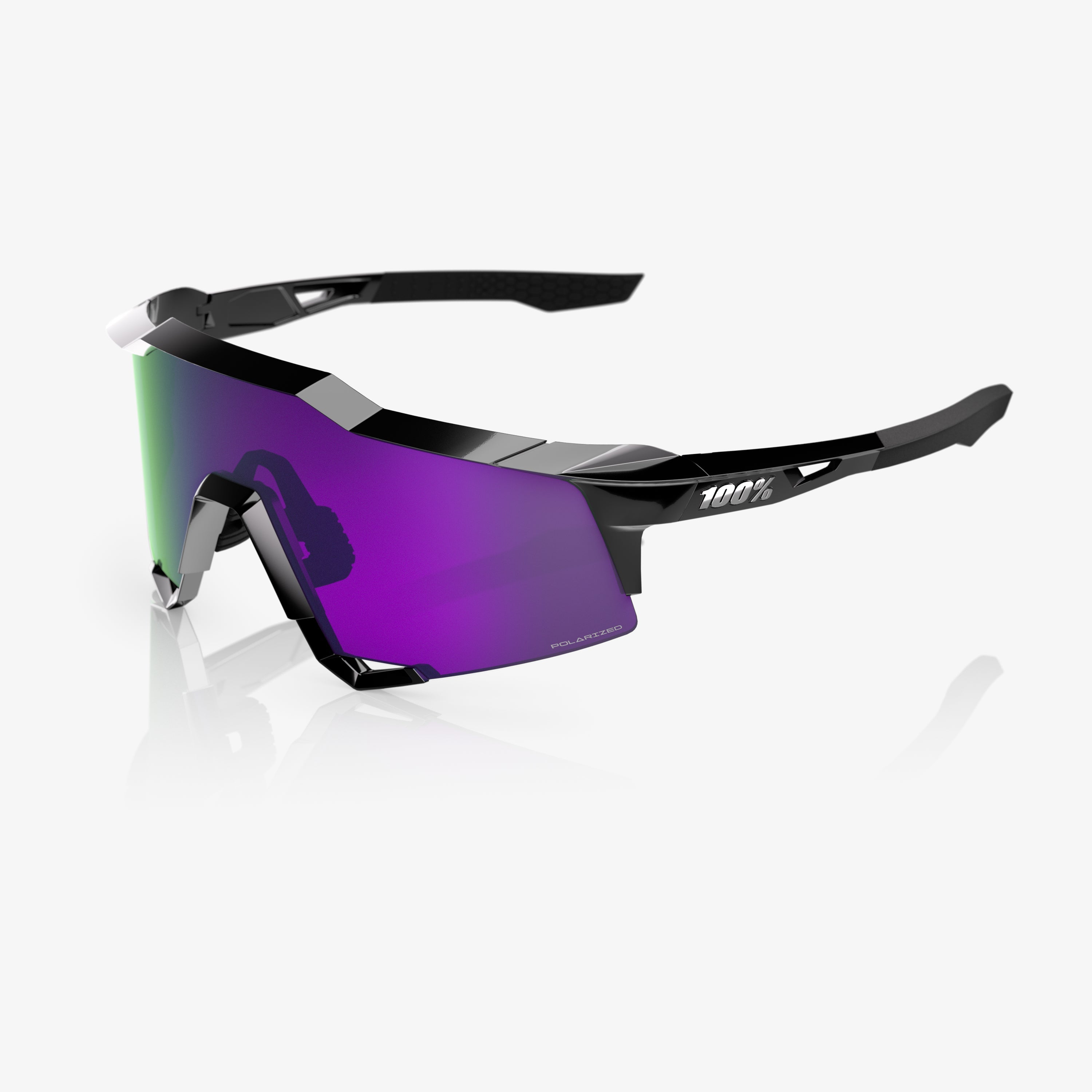 SPEEDCRAFT - Negro Brillante - HiPER Polarized Lavender Mirror