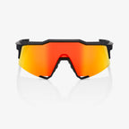 SPEEDCRAFT - Negro Mate Suave - Lente Espejo Multicapa HiPER Rojo