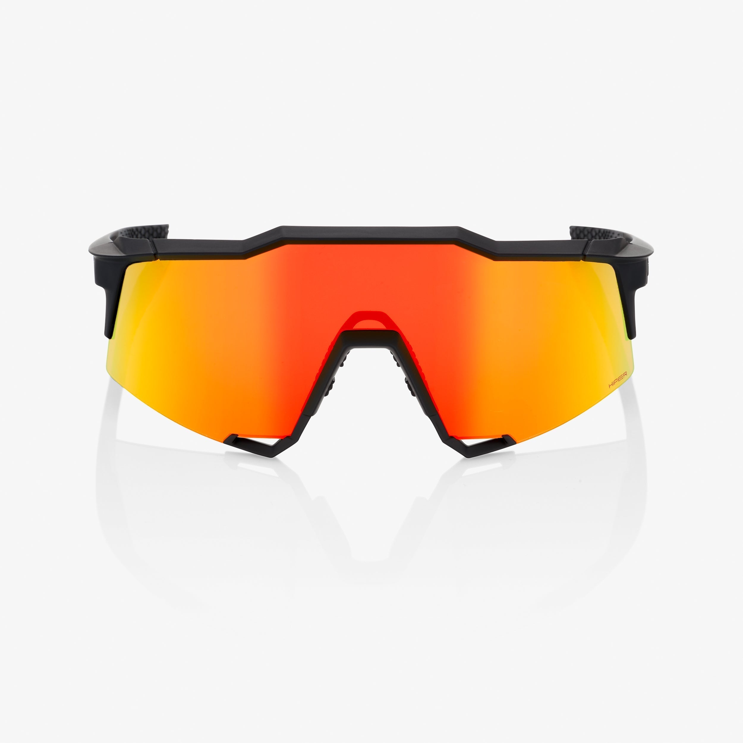 SPEEDCRAFT - Negro Mate Suave - Lente Espejo Multicapa HiPER Rojo