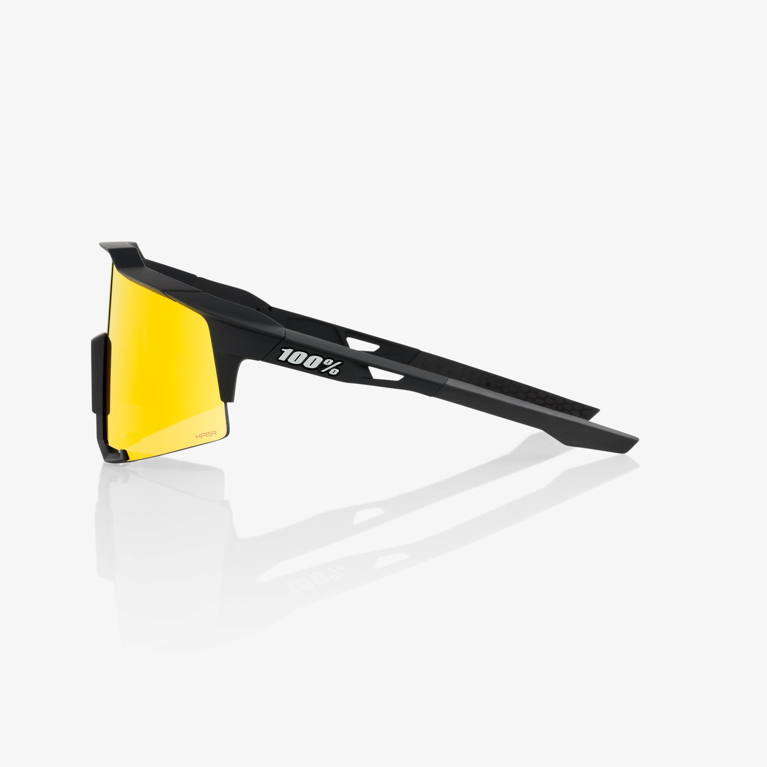 SPEEDCRAFT - Negro Mate Suave - Lente Espejo Multicapa HiPER Rojo
