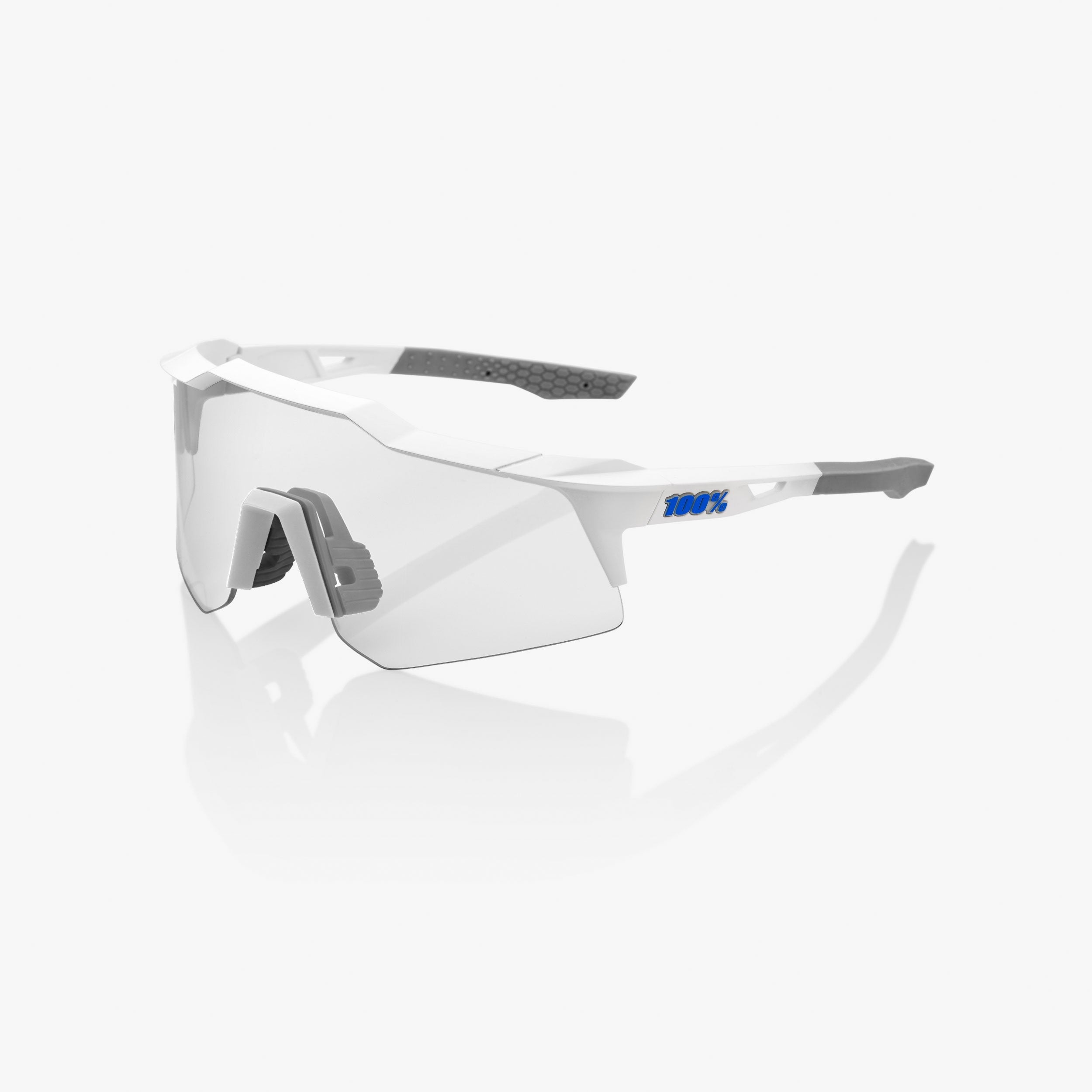 SPEEDCRAFT® XS - Blanco Mate - Lente Espejo Multicapa Azul