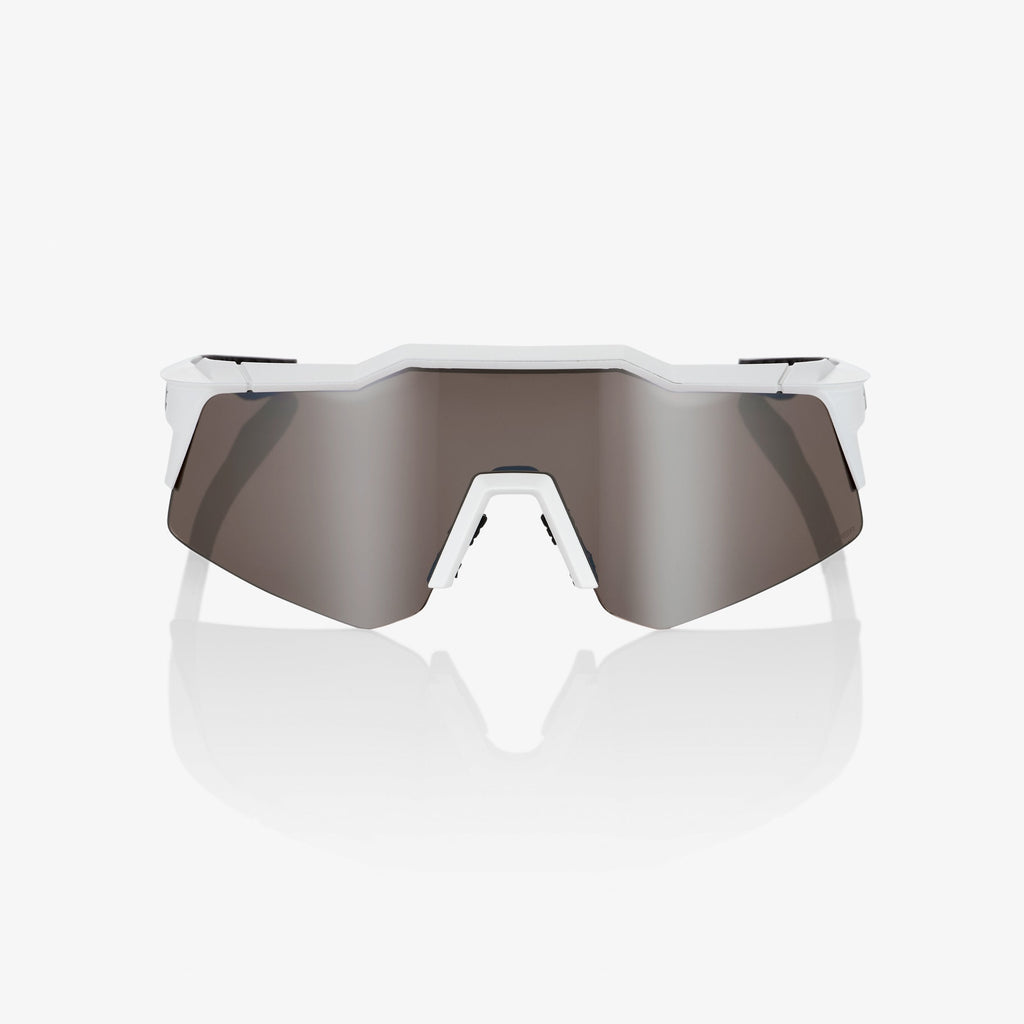 SPEEDCRAFT XS Lentes Blanco Mate con Lente Espejo Plateado HiPER