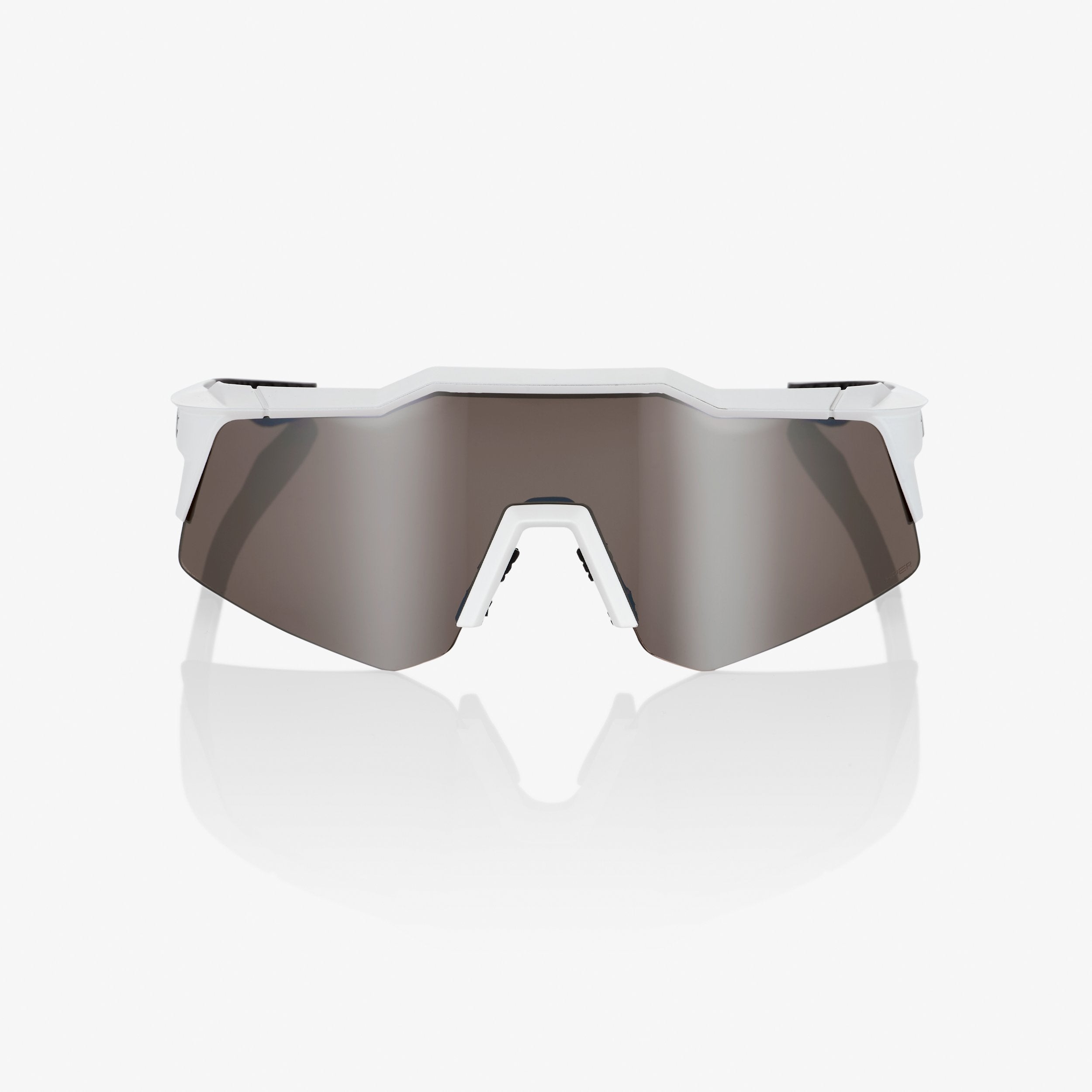SPEEDCRAFT XS Lentes Blanco Mate con Lente Espejo Plateado HiPER