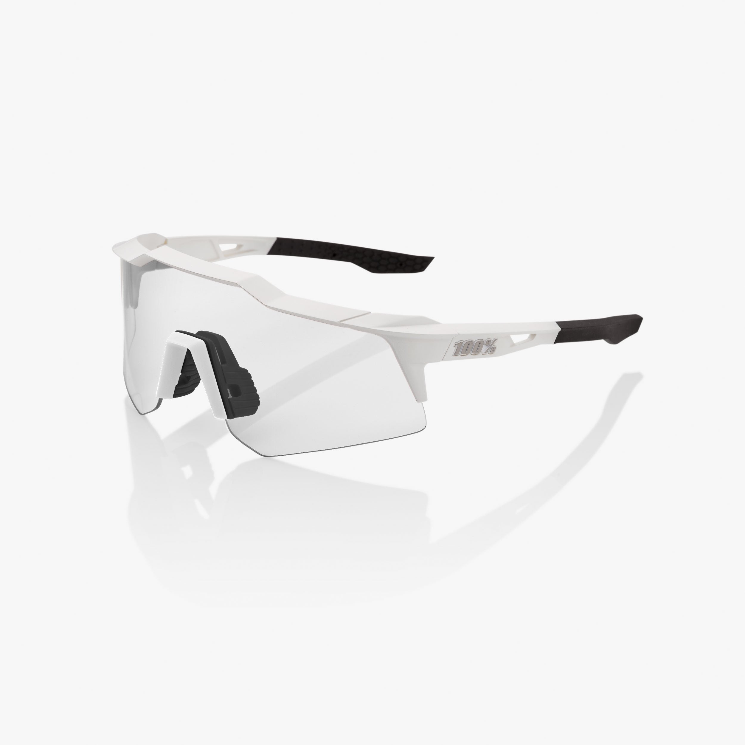 SPEEDCRAFT XS Lentes Blanco Mate con Lente Espejo Plateado HiPER