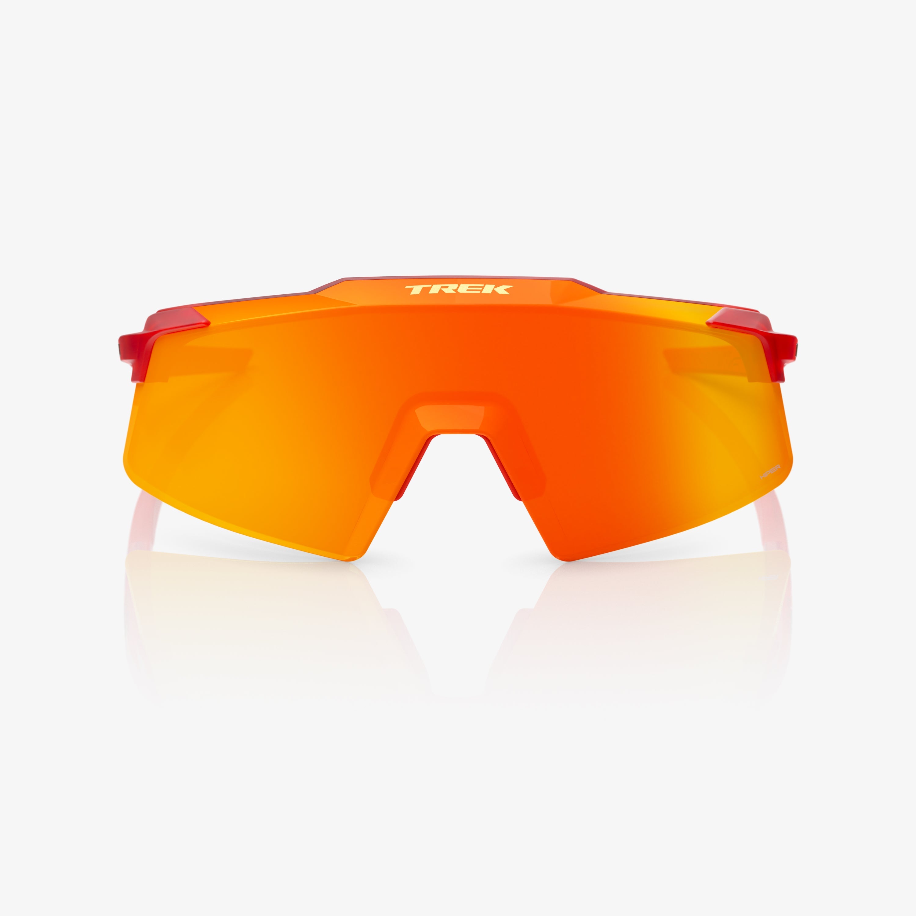 TREK TFR AEROCRAFT Rojo Mate Translúcido con Lente Espejo Rojo HiPER